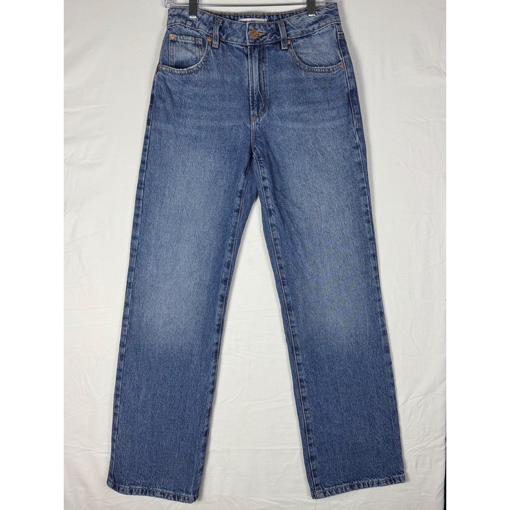Garage Denim 90s Straight Leg Jeans Womens Size 3 Blue High Rise Medium Wash